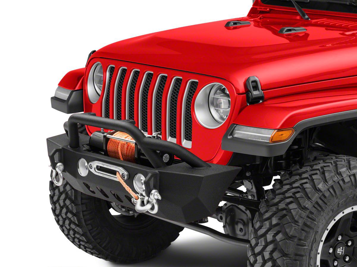 RedRock 4x4 Crawler Stubby Front Bumper w/ Winch Mount Jeep JL Wrangler