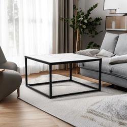 White Square Coffee Table 
