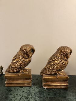 Vintage Owl Bookends Thumbnail
