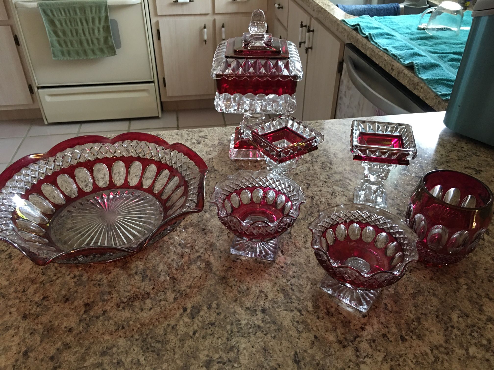 Antique Glassware Set