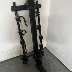 Bike rack for 4 bikes attaches to a hitch 4 bikes