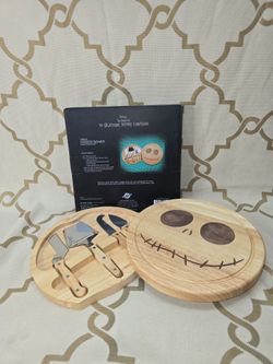 Disney The Nightmare Before Christmas Jack Skellington Cheese Board & Tools New