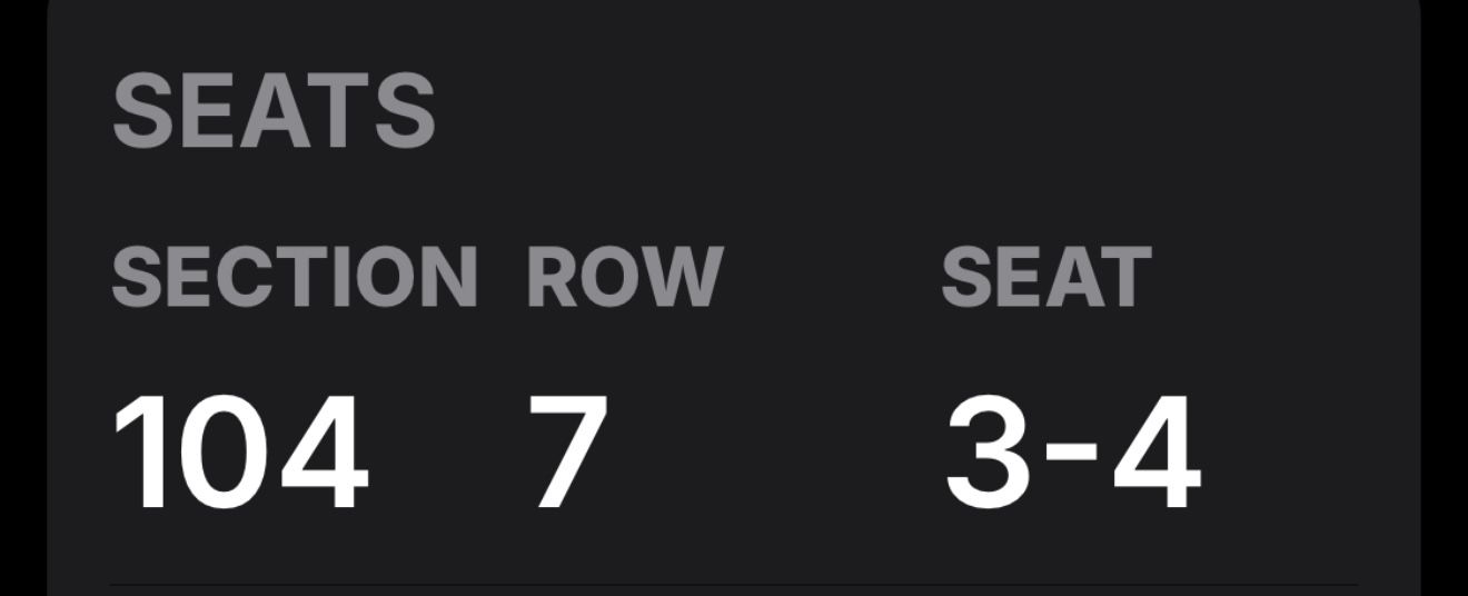 San Diego FC PLAYOFF GAME ROW 7