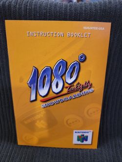 N64 1080 Snowboarding Instruction Booklet
