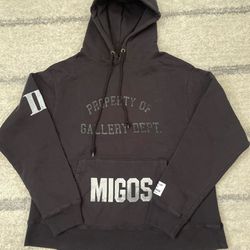 Migos x Gallery Dept. For Culture III YRN Hoodie Washed Black 