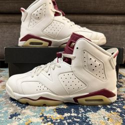 Size 6Y/7.5W - Nike Air Jordan 6 Retro OG BG “Maroon”
