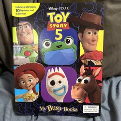Disney Pixar Toy Story 5 My  Books Storybook 10 Figures Playmat NEW In Box