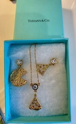 Pizza Hut Earrings And Necklace
