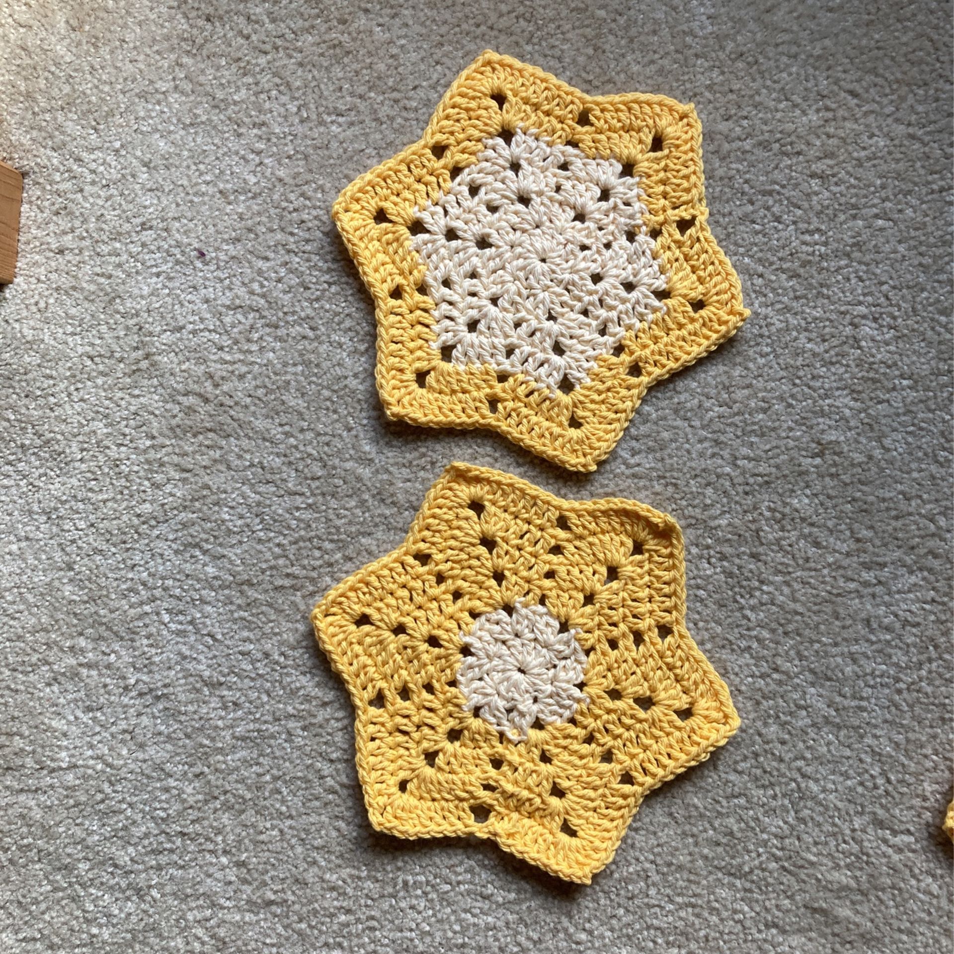 2 Crocheted Doilies