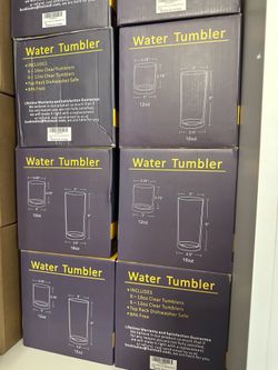 Large lot of brand new acrylic varied drinkware glasses