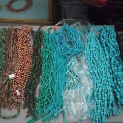 Bead Strands, Semiprecious Stone And Shell Beads $3 Up