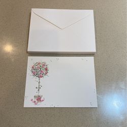 18 Blank Invitations (one sided) & Envelopes 