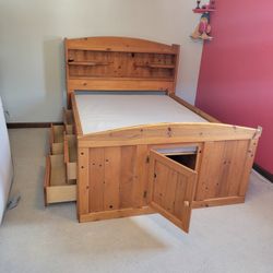 Bed Full Size Captains Bed With Storage