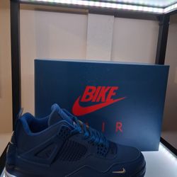 Jordan 4 Brick By Brick Blue Sz 9.5 Bike Air