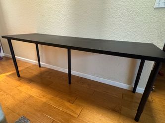 Black IKEA desk