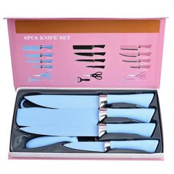 6 PCs Kitchen Knife Set – Extra Sharp Stainless Steel Chef & Paring Knives