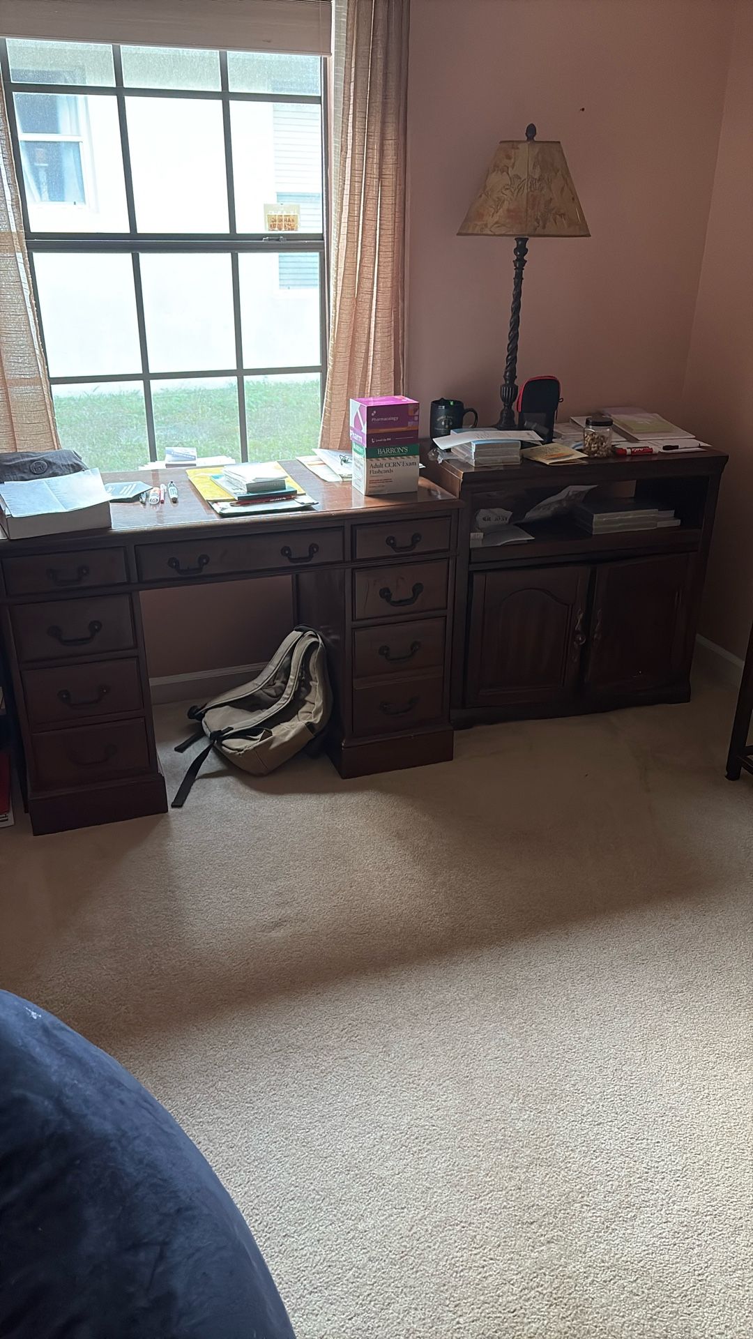 Desk And Bedside Table