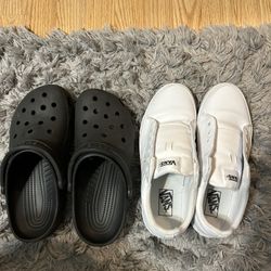 White Vans And Crocs