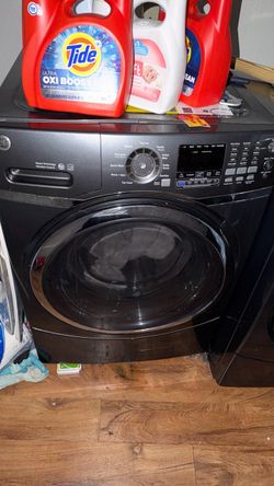GE Front Load Washing & dryer Machine Black/grey