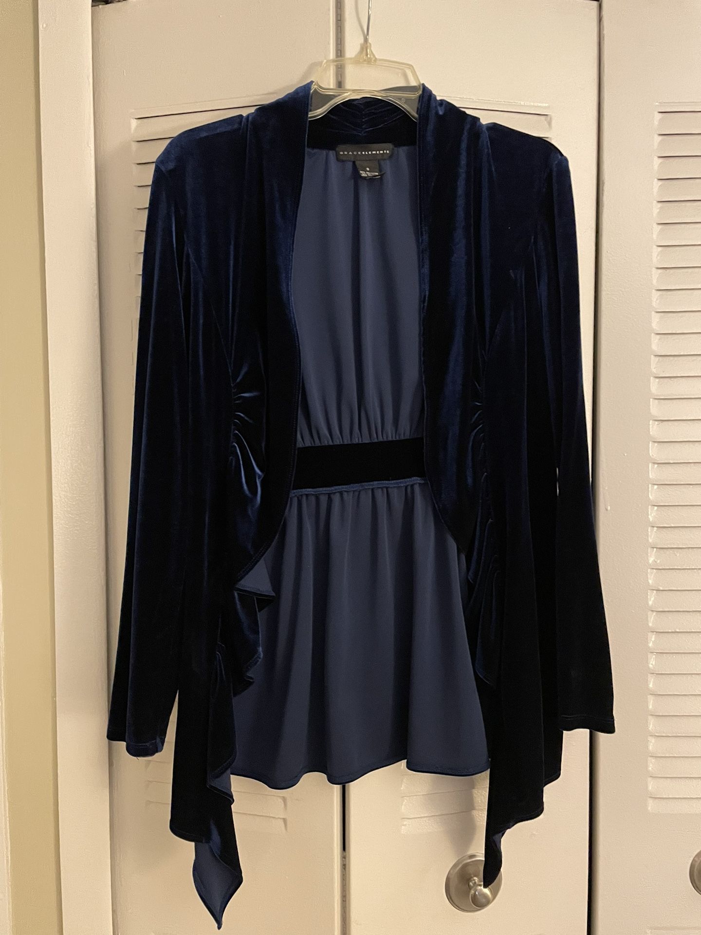 Blue Velvet Cardigan 