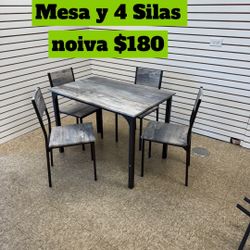 Table + 4 Chairs Brand New Set $180 Only 