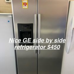 Nice GE Side By Side Refrigerator 