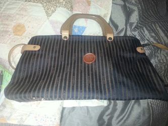Vintage fendi bag shoulder purse handbag wood
