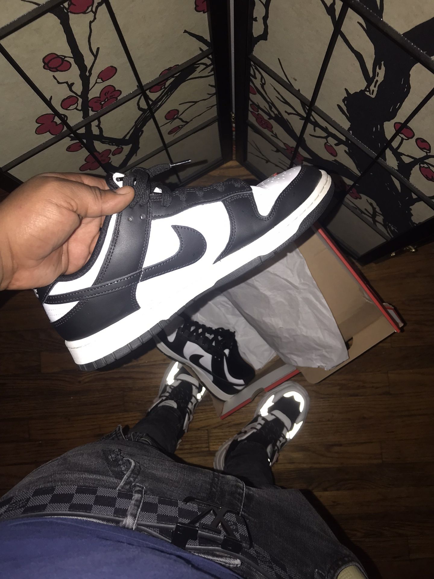 Like New Panda Dunks Size 10 W Box