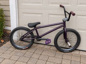 WeThePeople Crysis Matte Purple BMX brake-less bike 20in