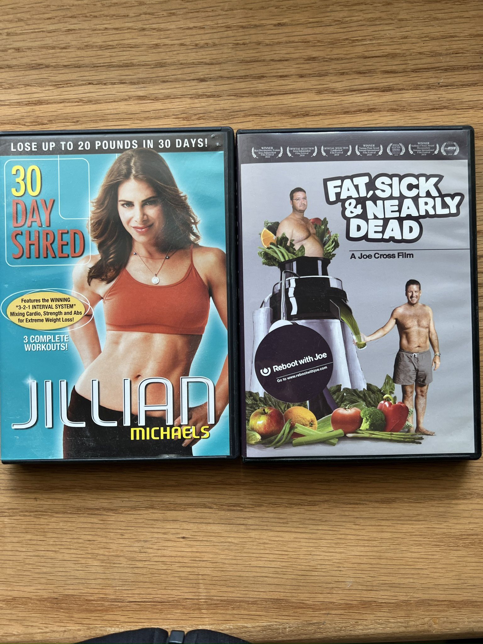 DVD Workout 30day shred and Juicing