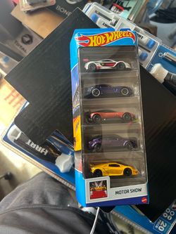 Hot Wheels Motor Show 5 Pack LAMBORGHINI VIPER RENAULT JAGUAR ASTON MARTIN
