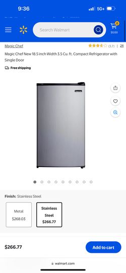 Magic Chef Mini Fridge 3.5 Cubic Feet