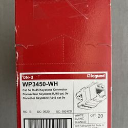 CAT 5 CABLE CONNECTOR $35 PER BOX 