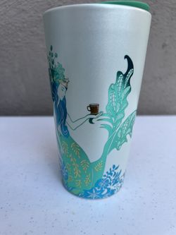 Starbucks 2022 Teal Blue Green Gold Metallic Siren Mermaid Ceramic 12oz  Tumbler for Sale in Sacramento, CA - OfferUp