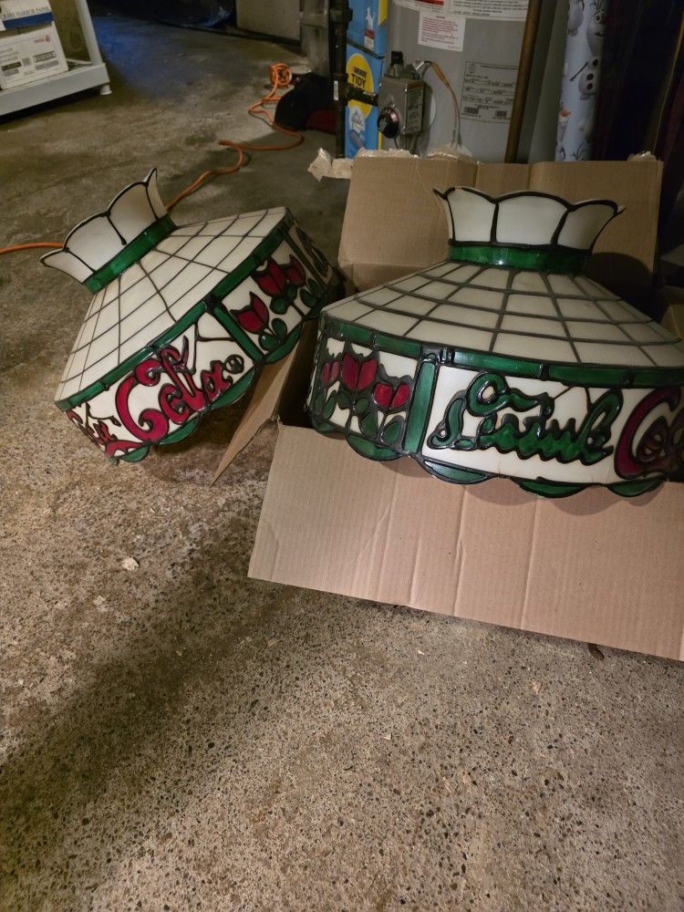 Vintage "Drink Coca Cola" Lamp Shades