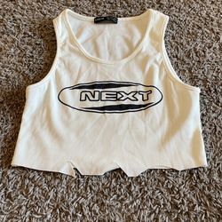 Shein White Crop Top Size Small