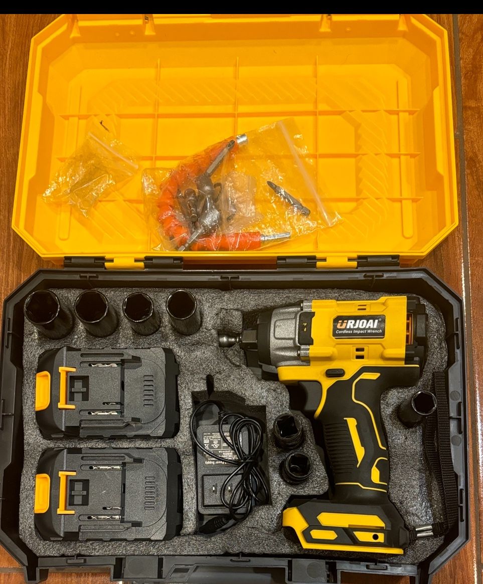 Cordless Power Impact Drill Wrench Set Tool Adjustable Speed Almost Brand New