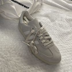 New Adidas x Pharrell Williams Humanrace Samba Shoes - Aluminium (ID9067) 7.5us