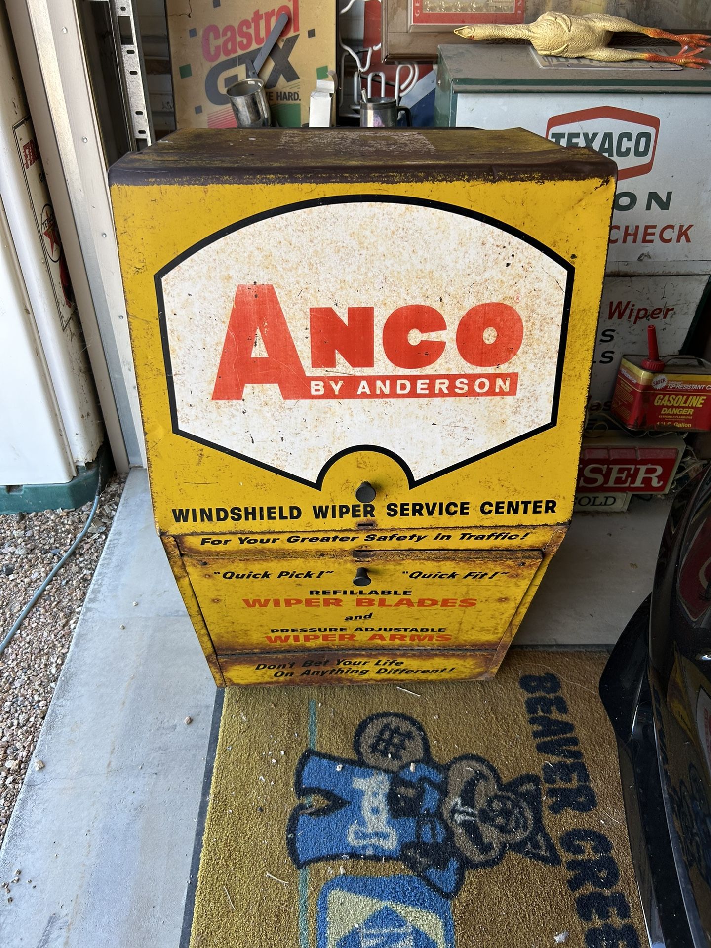Old Vintage Windshield Wiper Cabinet Anco Man Ave