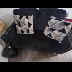 Ashley furniture black couch set