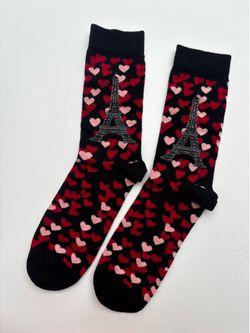 Socks: Eiffel Tower and Hearts