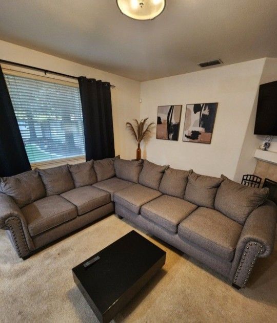 Sectional and Chairs