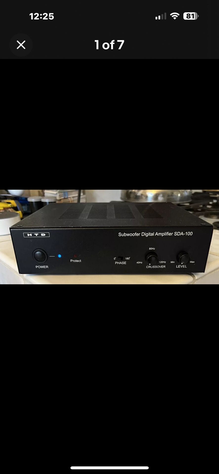 HTD SDA-100 Subwoofer Digital Amplifier For Parts No Volume Control