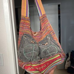 Boho Peace Sign Bag