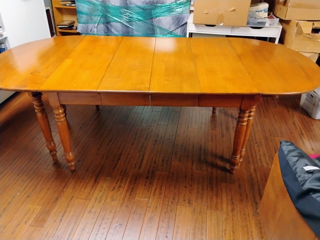 Conant Ball Maple Drop Leaf Table with 6 Chairs