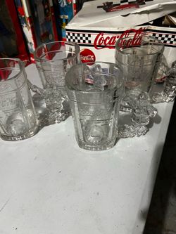 Coca-Cola Santa Claus glass cups