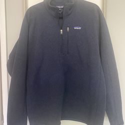 Patagonia Men’s Better Sweater 1/4 Zip Fleece Pullover.  Size L