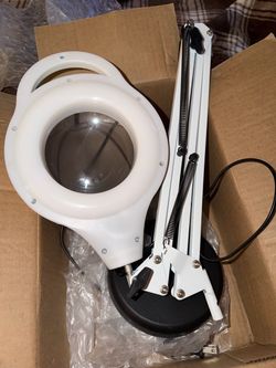 LED Magnifying Lamp with Clamp Arm
