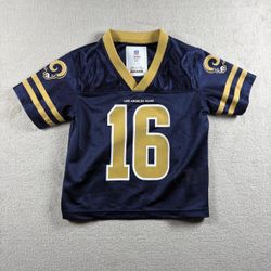 Los Angeles Rams Jared Goff Jersey Youth Toddler 2T Blue Retro New #2B
