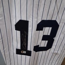 Alex Rodriguez signed jersey authentication
